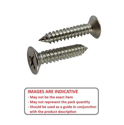 1063993 | SKT0540-013-PH-S4 (10 Pcs) --- Self Tapping Screws - 5.4x12.7 mm - 12 Countersunk - Stainless Steel 304 Similar to A2, 18-8 HRB80 Screw