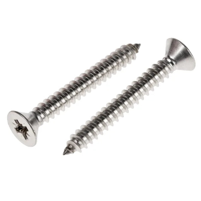 1064007 | SKT0540-019-PH-S6 (10 Pcs) --- Self Tapping Screws - 5.4x19.1 mm - 12 Countersunk - Stainless Steel 316 Similar to A4, 18-10 Screw