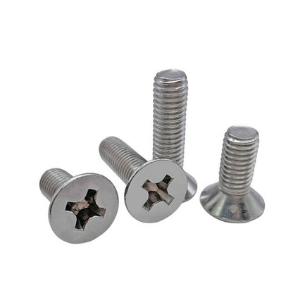 1052672 | SK040M-010-PH-TC1 (10 Pcs) --- Countersunk Screws - M4 - 4x0.7mm - 10 mm - Titanium CP Grade 1 Phillips Screw