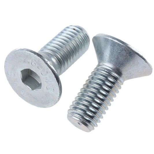 Countersunk Screws - M4 - 4x0.7mm - 6 mm - Zinc Plated Steel Socket