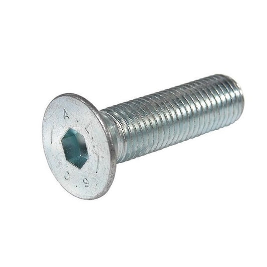 Countersunk Screws - M4 - 4x0.7mm - 12 mm - Zinc Plated Steel Socket
