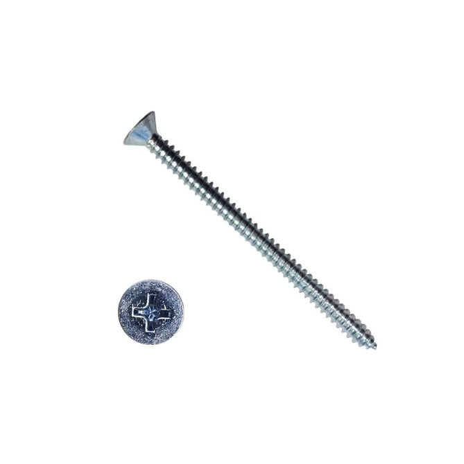 1064025 | SKT0540-038-PH-CZ (1000 Pcs) --- Self Tapping Screws - 5.4x38.1 mm - 12 Countersunk - Zinc Plated Steel Screw