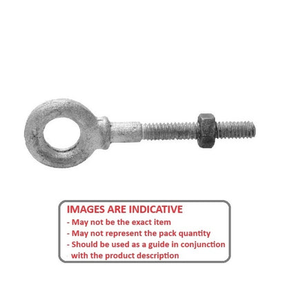 1087097 | CHE-63RS --- Partial Threaded Shank Eye Bolts - 3/8-16 UNC - 9.53mm - 114.3x19.05 mm Shouldered