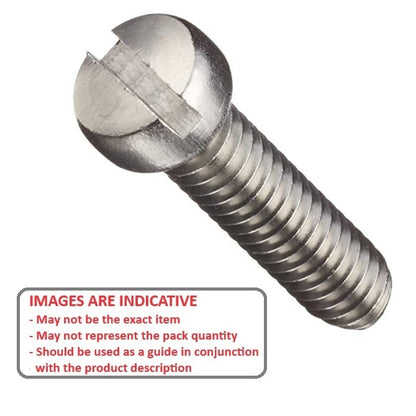 1041853 | SC025M-006-F-SL-S4 (10 Pcs) --- Fillister Head Screws - M2.5 - 2.5x0.45mm - 6 mm - 304 Stainless Slotted Screw