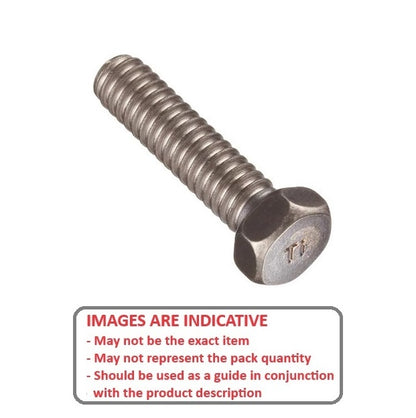 1052924 | SC040M-012-H-TC1 (10 Pcs) --- Hex Head Screws - M4 - 4x0.7mm - 12 mm - Titanium CP Grade 1 Full Thread Screw