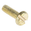 Pan Head Screws - M6 - 6x1mm - 16 mm - Brass Slotted