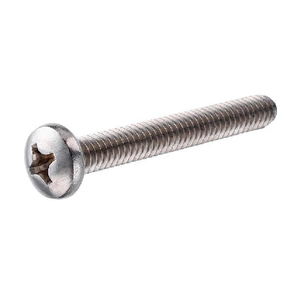 1069393 | SC064W-019-P-PH-S4 (50 Pcs) --- Pan Head Screws - 1/4-20 BSW - 6.35mm - 19.1 mm - 304 Stainless Phillips Screw