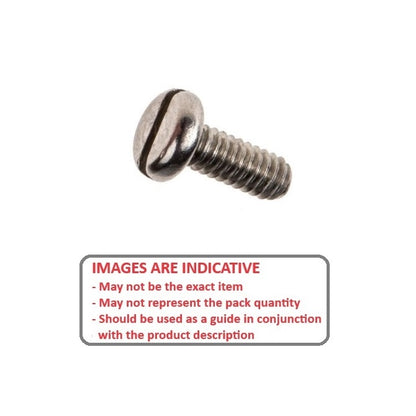 1044898 | SC030M-008-P-SL-S3 (15 Pcs) --- Pan Head Screws - M3 - 3x0.5mm - 8 mm - 303 Stainless Slotted Screw