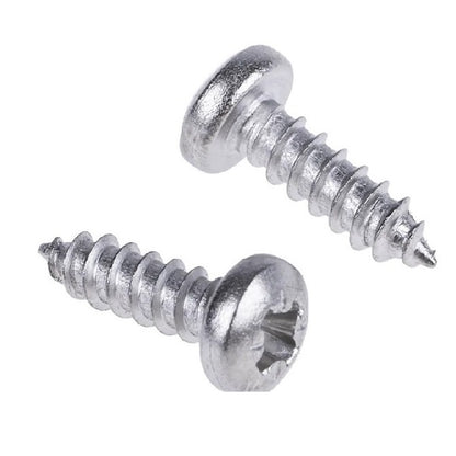 Self Tapping Screws - 2.85x12.7 mm - 4  Pan Head - Stainless Steel 316 Similar to A4, 18-10 