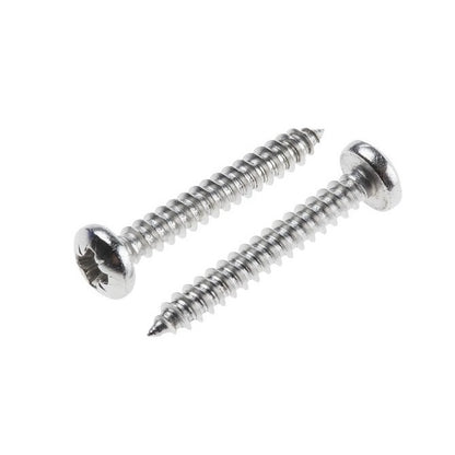 Self Tapping Screws - 6.35x76.2 mm - 14  Pan Head - Stainless Steel 316 Similar to A4, 18-10 