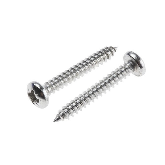 Self Tapping Screws - 6.35x76.2 mm - 14  Pan Head - Stainless Steel 316 Similar to A4, 18-10 