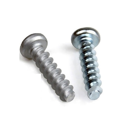 Self Tapping Screws - 2.18x9.5 mm - 2  Soft Plastics - Zinc Plated Steel