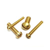 Round Head Screws - 1/4-20 BSW - 6.35mm - 15.9 mm - Brass Slotted