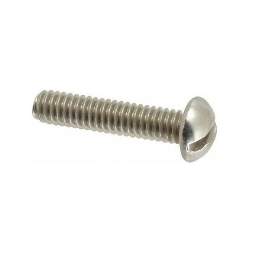 Round Head Screws - 4 BA - 3.607mm - 12.7 mm - Nickel Plated Brass Steel