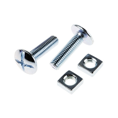 1056669 | SC048W-006-RB-CZ (10 Pcs) --- Roof Bolt Screws - 3/16-24 BSW - 4.76mm - 6.4 mm - Zinc Plated Steel Screw