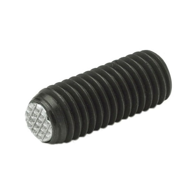 Diamond Knurled Tip Socket Set Screws - M8 - 8x1.25mm - 11.5 mm   - Carbon Steel with Alloy Steel SUJ2 HRC 55 -60 tip
