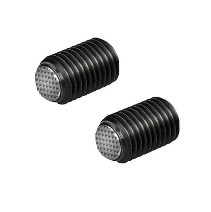 1080829 | SS080M-0195-CS-DKT --- Diamond Knurled Tip Socket Set Screws - M8 - 8x1.25mm - 19.5 mm  - Carbon Steel with Alloy Steel SUJ2 HRC 55 -60 tip Screw