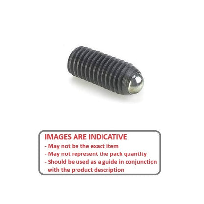 1044164 | SS030M-0052-CS-440-RB (5 Pcs) --- Rolling Ball Tip Socket Set Screws - M3 - 3x0.5mm - 4.7 mm  - Carbon Steel with 440C Stainless HRC 50-55 tip Screw