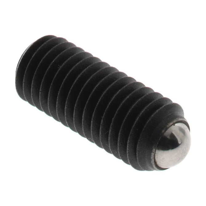 1052459 | SS040M-0105-CS-440-RB (5 Pcs) --- Rolling Ball Tip Socket Set Screws - M4 - 4x0.7mm - 9.8 mm  - Carbon Steel with 440C Stainless HRC 50-55 tip Screw