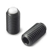 Rolling Ball Tip Socket Set Screws - M6 - 6x1mm - 24.5 mm   - Carbon Steel with Polyacetal tip