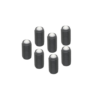 1052458 | SS040M-0105-CS-PO-RB --- Rolling Ball Tip Socket Set Screws - M4 - 4x0.7mm - 9.7 mm  - Carbon Steel with Polyacetal tip Screw