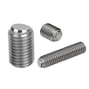 Flat Tip Aligning Socket Set Screws - M6 - 6x1mm - 19.5 mm - Aligning Flat Tip  - 304 Stainless Steel with 440C Stainless HRC 50-55 tip