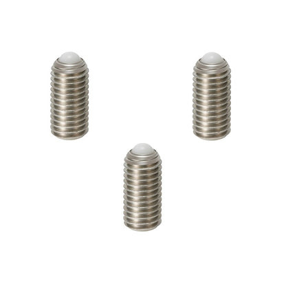 Rolling Ball Tip Socket Set Screws - M5 - 5x0.8mm - 11.3 mm   - 304 Stainless Steel with Polyacetal tip