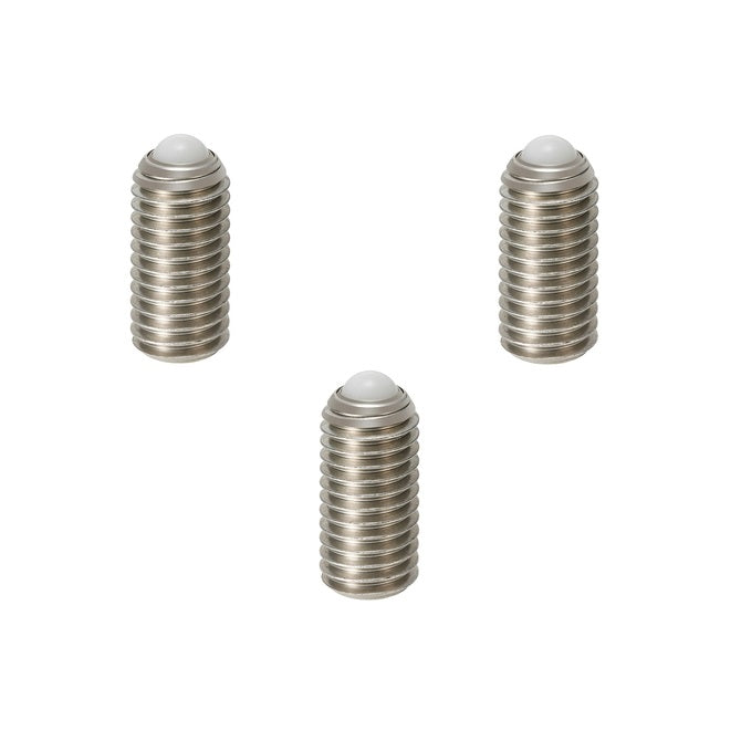 Rolling Ball Tip Socket Set Screws - M5 - 5x0.8mm - 19.3 mm   - 304 Stainless Steel with Polyacetal tip