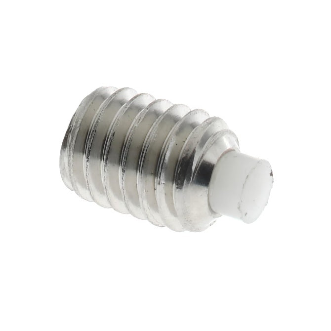 1080108 | SS080M-0120-S4-AT --- Acetal Tipped Socket Set Screws - M8 - 8x1.25mm - 12 mm  - Stainless Steel 304 Similar to A2, 18-8 HRB80 Screw