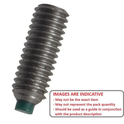 1060426 | SS050M-0060-S3-NT --- Nylon Tipped Socket Set Screws - M5 - 5x0.8mm - 6 mm 304 Stainless Steel - Stainless Steel 18-8 Similar to A2, 303, 304 Screw