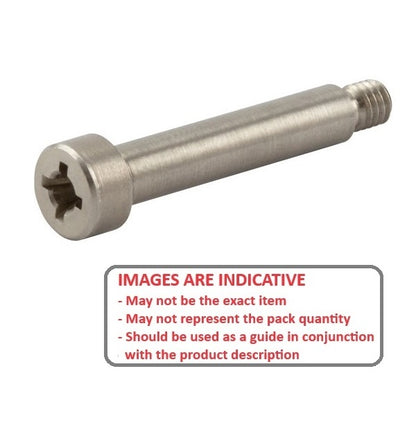 1061081 | SHLD050-014-PH-S3 (Each) --- Shoulder Screws - 5x14 mm - M4x0.7 Phillips - Stainless Steel 303/304 Similar to A2, 18-8 HRB80 Screw