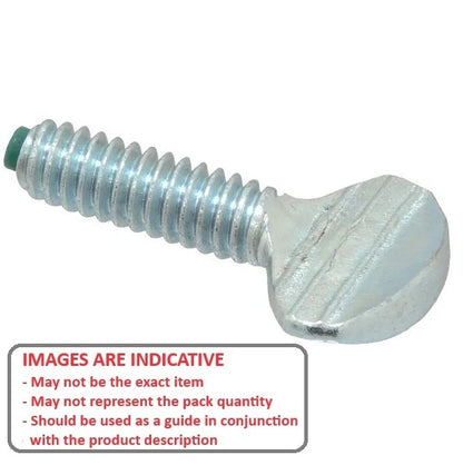 1065244 | THS048F-025-F-CZ-NT (Each) --- Thumb Screws - 10-32 UNF - 4.76mm - 25.4 - - Nylon Tip - Carbon Steel Zinc Plated Screw