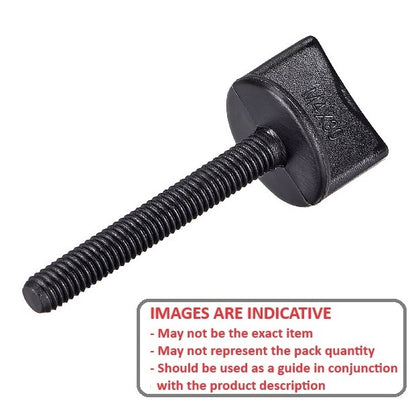 1102154 | THS127C-038-H-CB --- Thumb Screws - 1/2-13 UNC - 12.7mm - 38.1x69.85 mm Half Turn - Steel Screw