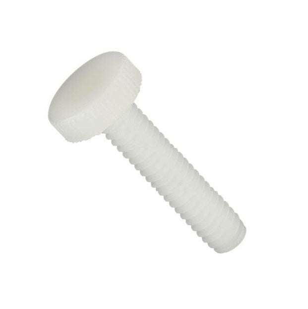 Thumb Screws - 6-32 UNC - 3.5mm - 12.7x15.88 mm Knurled - NYLATRON GS PA66 + MoS2 Screw