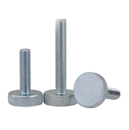1043288 | THS028C-008-K-BZ --- Thumb Screws - 4-40 UNC - 2.85mm - 7.94x12.7 mm Knurled - Brass Screw