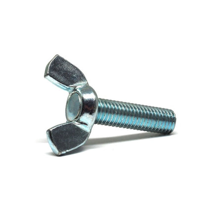 1072448 | THS064C-025-W-CS-WF --- Thumb Screws - 1/4-20 UNC - 6.35mm - 25.4x46.04 mm Wing - Malleable Iron Screw