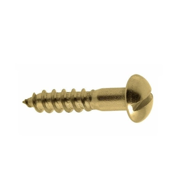Wood Screws - 1.85mm - 1 Gauge - 6.35 mm - Brass 
