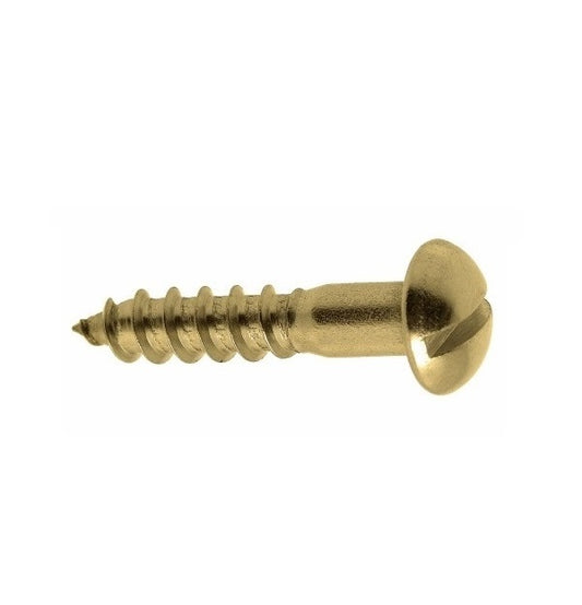 Wood Screws - 1.85mm - 1 Gauge - 6.35 mm - Brass 