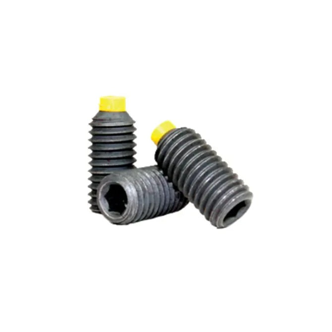 1080980 | SS080M-0200-AS-UT --- Urethane Tipped Socket Set Screws - M8 - 8x1.25mm - 20 mm Alloy Steel - Black Oxide Steel with Chrome Steel tip Screw