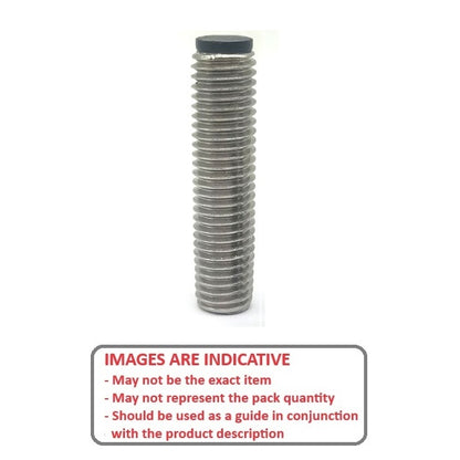 1080681 | SS080M-0160-S4-UT --- Urethane Tipped Socket Set Screws - M8 - 8x1.25mm - 16 mm  - 304 Stainless Steel with 304 Stainless Steel tip Screw