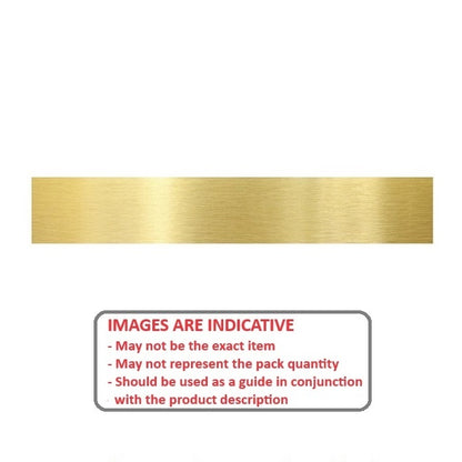 1002804 | SHM-0813-0013-0914-BR --- Brass Strip - 0.813x12.7x914 mm - Brass