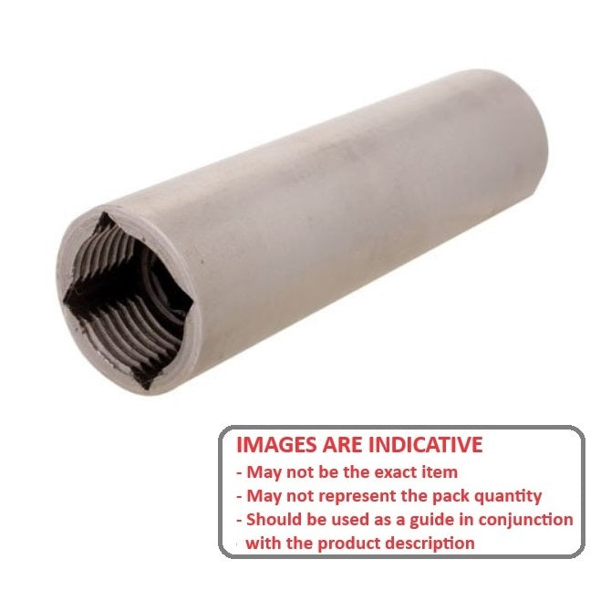 1095195 | SLQ-1111-1748-06668-T --- Square Hole Sleeves - 11.24x17.462x66.675 mm Threaded - Carbon Steel 11L17 Sleeve