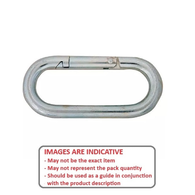1094240 | BA-445RS --- Spring Snaps - 11.1x120.65x22.225 mm Interlocking - Steel Snap