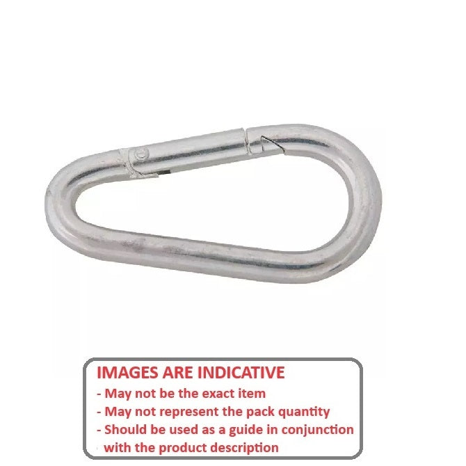 1075653 | BA-490RS --- Spring Snaps - 7.93x79.4x11.1 mm Interlocking - Steel Snap