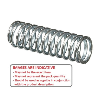 1117682 | CS-1829-0508-18-S2-G --- Compression Springs - 18.29x50.8x1.83 mm - Stainless Steel 302/304 Similar to A2, 18-8 Spring
