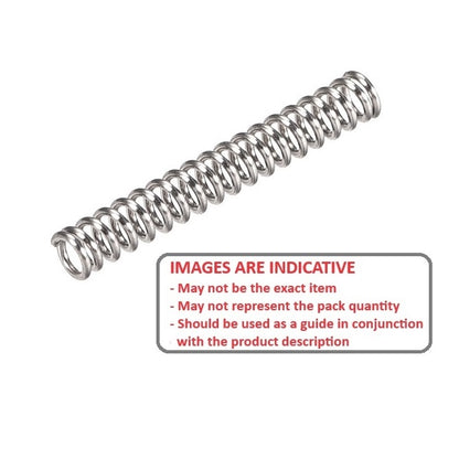 1158968 | CS-4920-0635-45-M-S4 (3 Pcs) --- Compression Springs - 49.2x63.5x4.5 mm - Stainless Steel 304 Similar to A2, 18-8 HRB80 Spring
