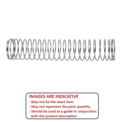 1053162 | CS-0400-0150-04-S4-C (5 Pcs) --- Compression Springs - 4x15x0.4 mm - Stainless Steel 304 Similar to A2, 18-8 HRB80 Spring