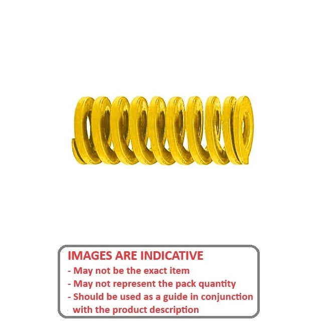 1089001 | DS-100-025-EHD --- Die Springs - 10x5x25 mm Metric - Carbon Spring Steel