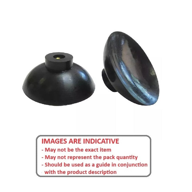 1149521 | A-35RS --- Suction Cups - 38.1x15.9 mm - Hollow Neck with 8-32 Insert - Blend of natural rubber and SBR rubber Suction Cup
