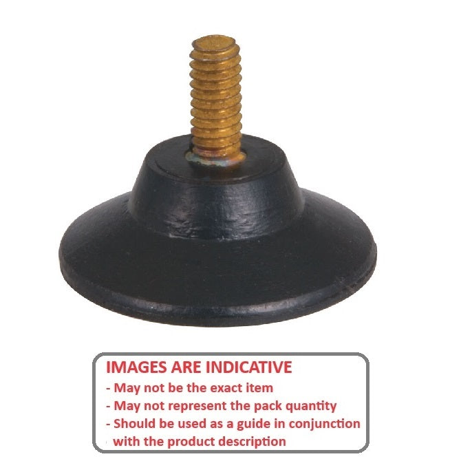1141536 | A-30RS --- Suction Cups - 30.2x12.7 mm - 8-32 x 3/8" Stud - Blend of natural rubber and SBR rubber Suction Cup